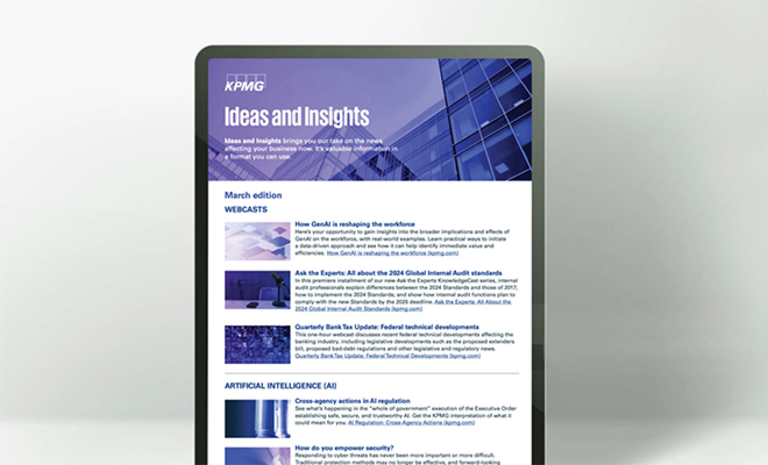 KPMG: Newsletters